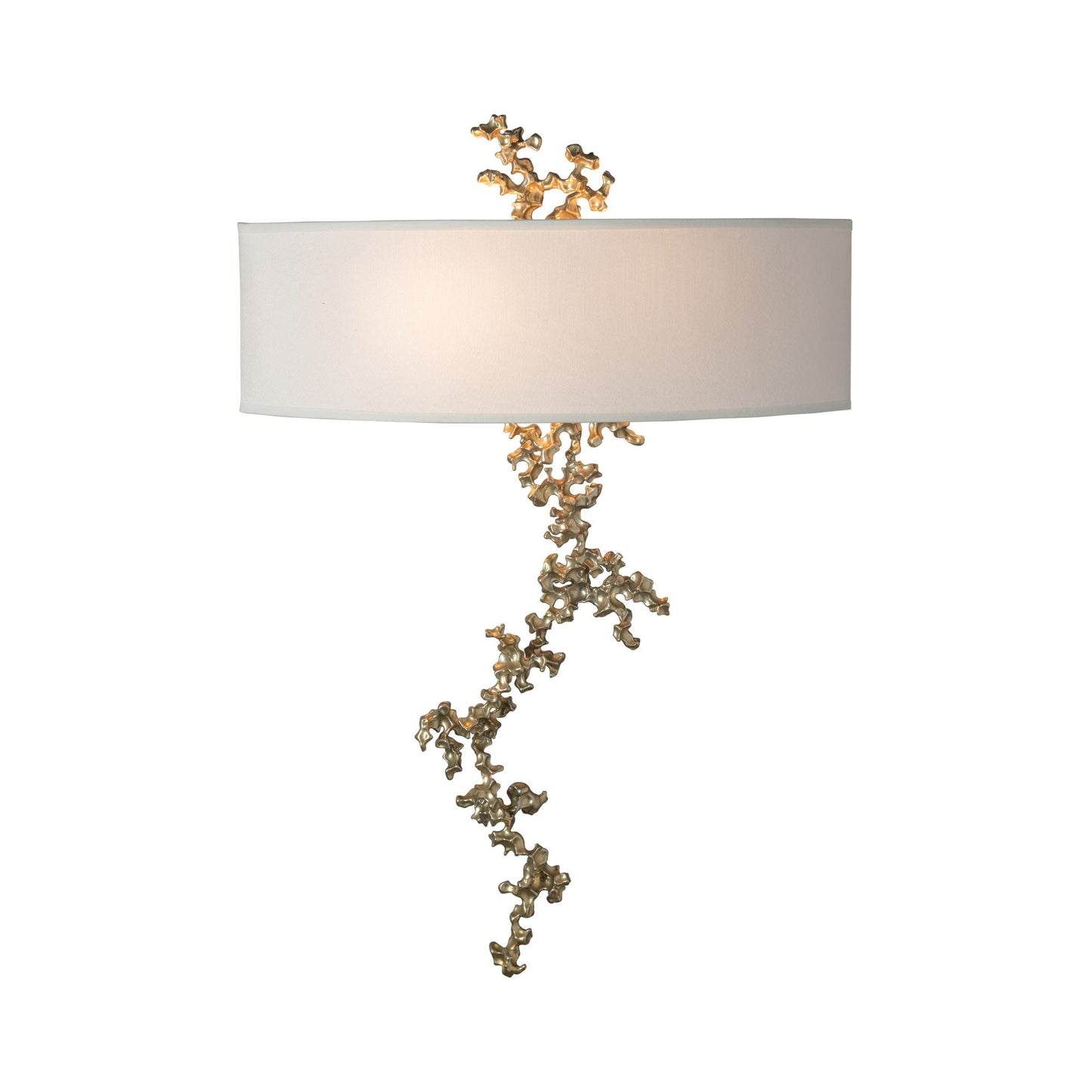 Coral Wall Light in Modern Brass.