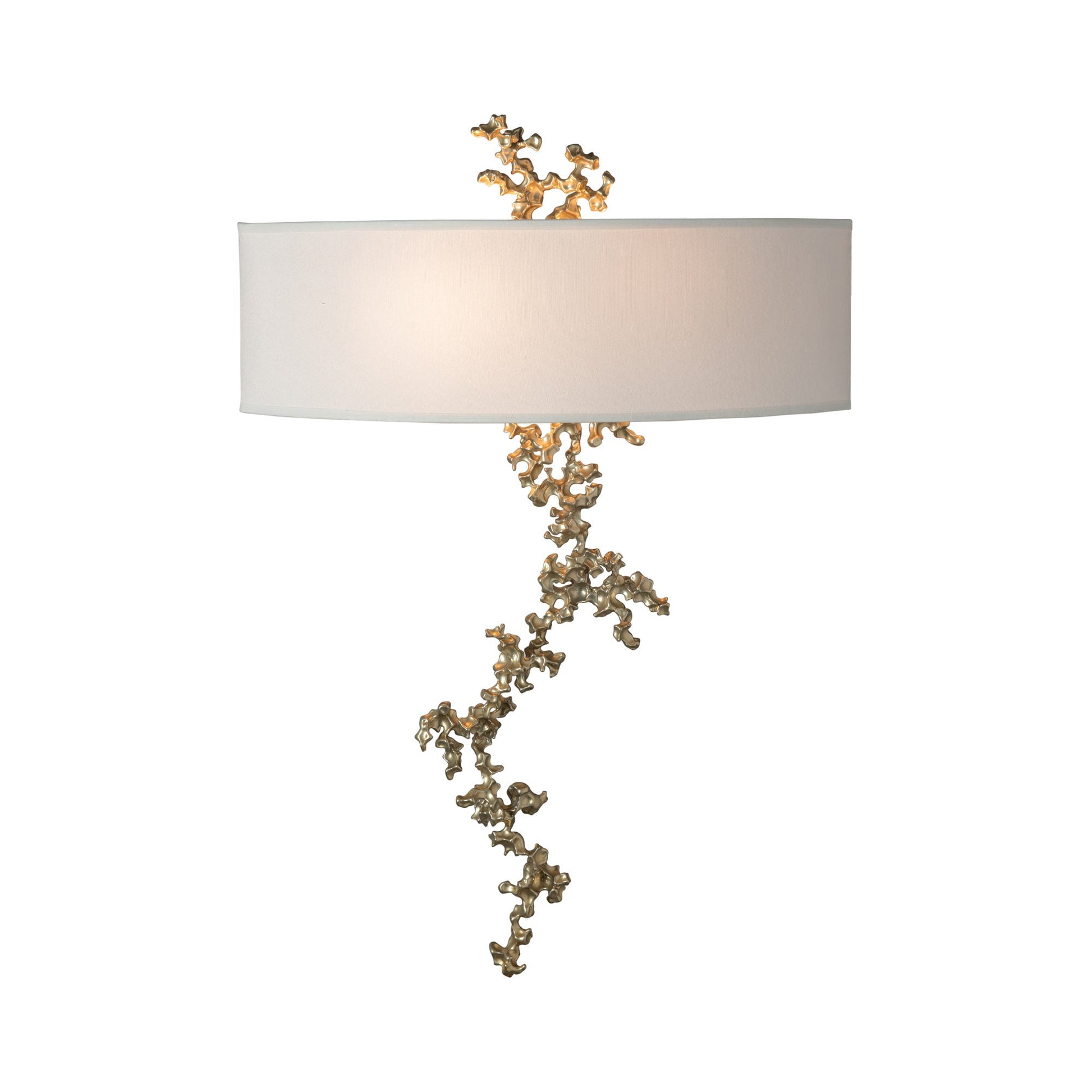 Coral Wall Light in Modern Brass.