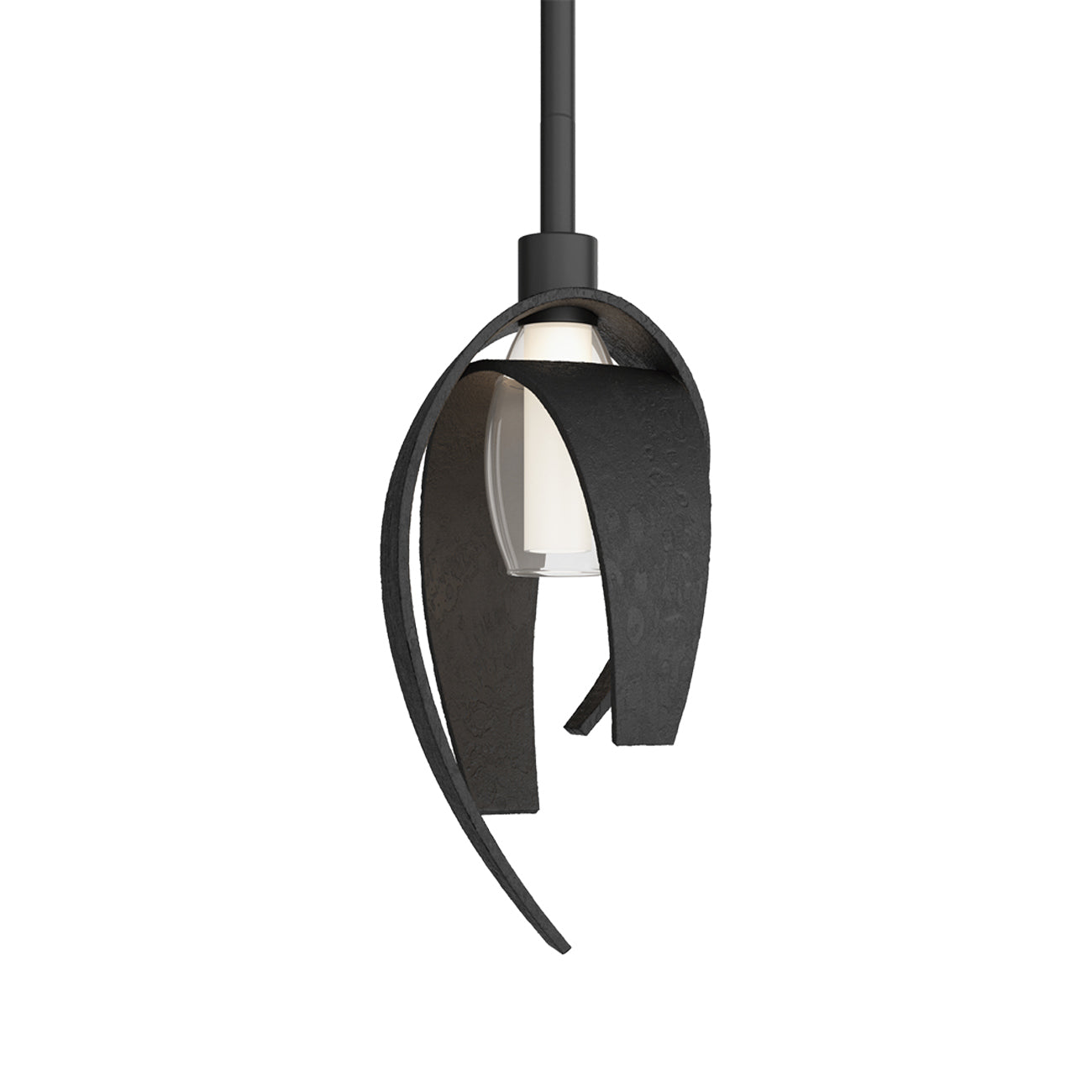 Corona Single Mini Pendant Light in Black (Small).