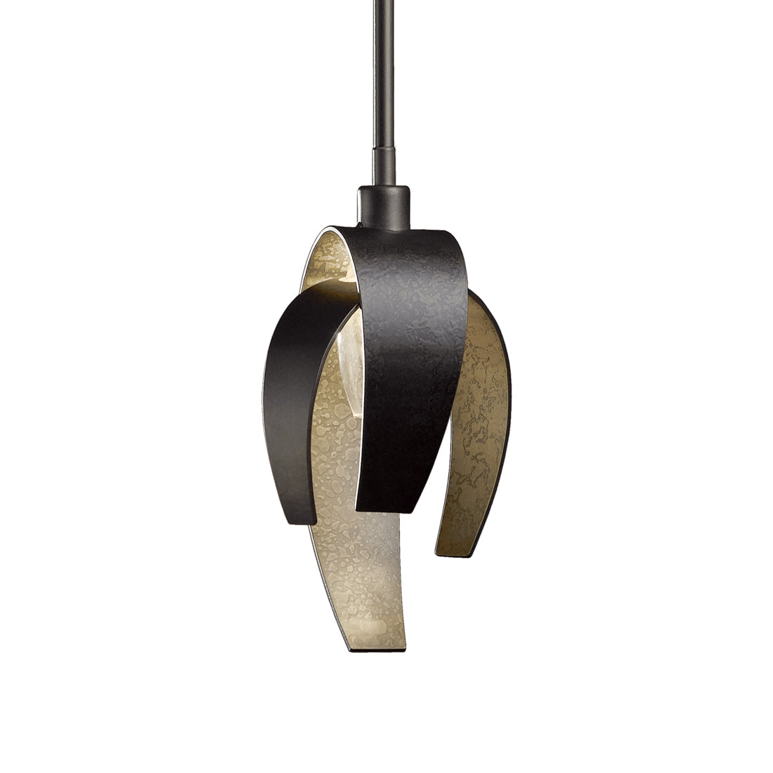 Corona Single Mini Pendant Light in Dark Smoke (Small).