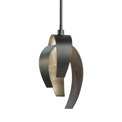 Corona Single Mini Pendant Light in Dark Smoke (Large).