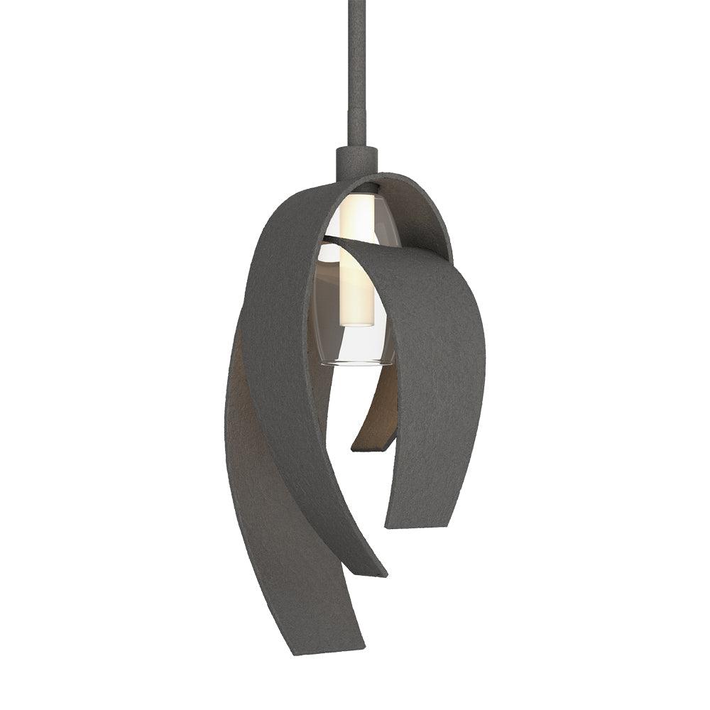 Corona Single Mini Pendant Light in Natural Iron (Large).