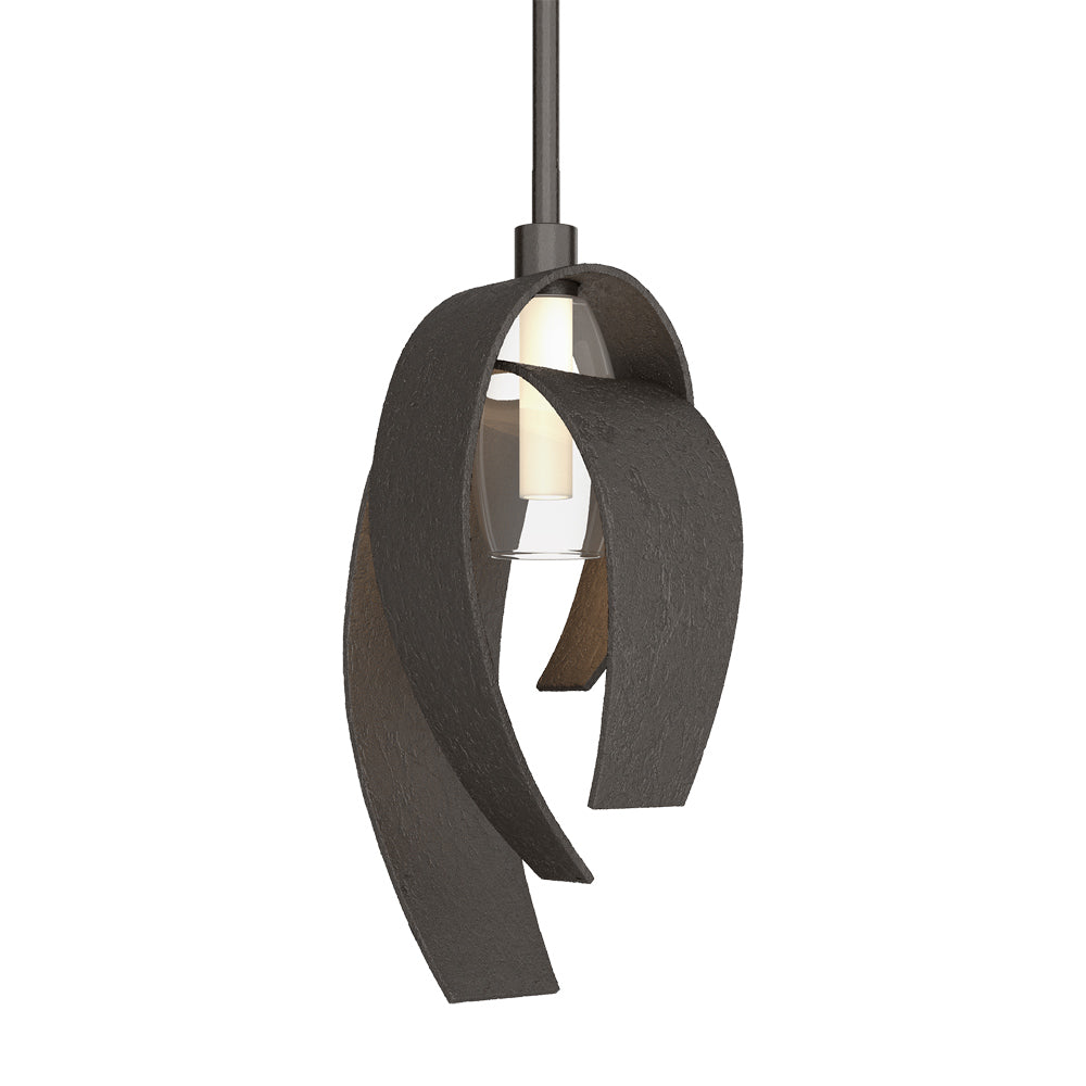 Corona Single Mini Pendant Light in Oil Rubbed Bronze (Large).