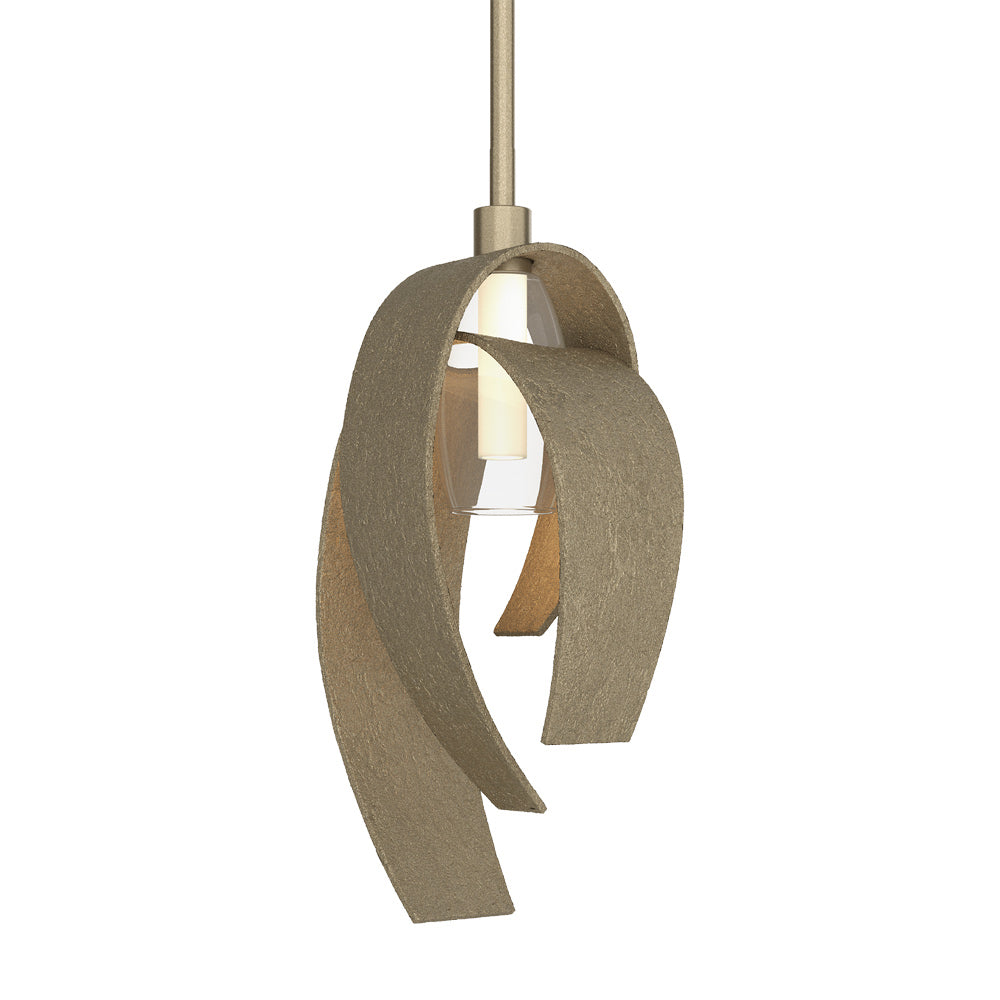 Corona Single Mini Pendant Light in Soft Gold (Large).