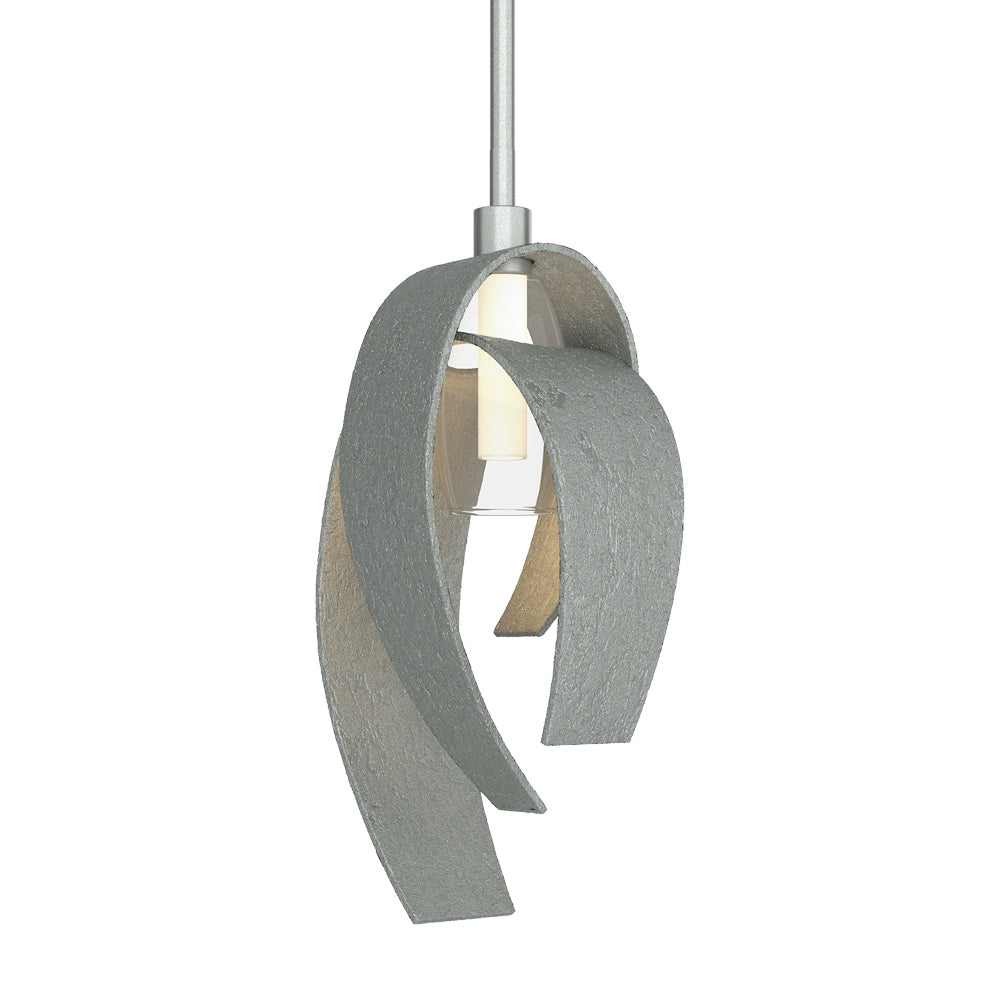 Corona Single Mini Pendant Light in Vintage Platinum (Large).