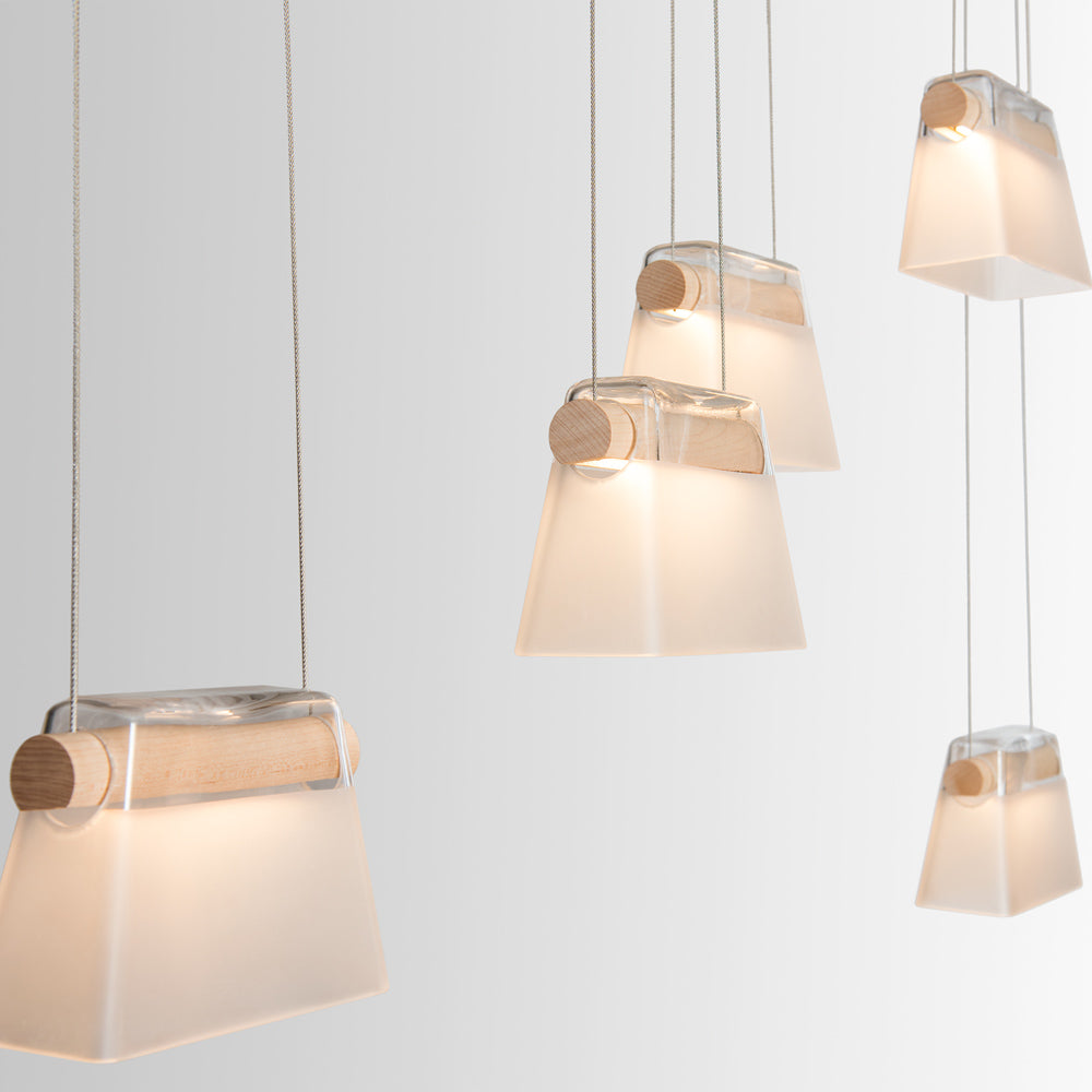 Cowbell LED Linear Pendant Light in Detail.