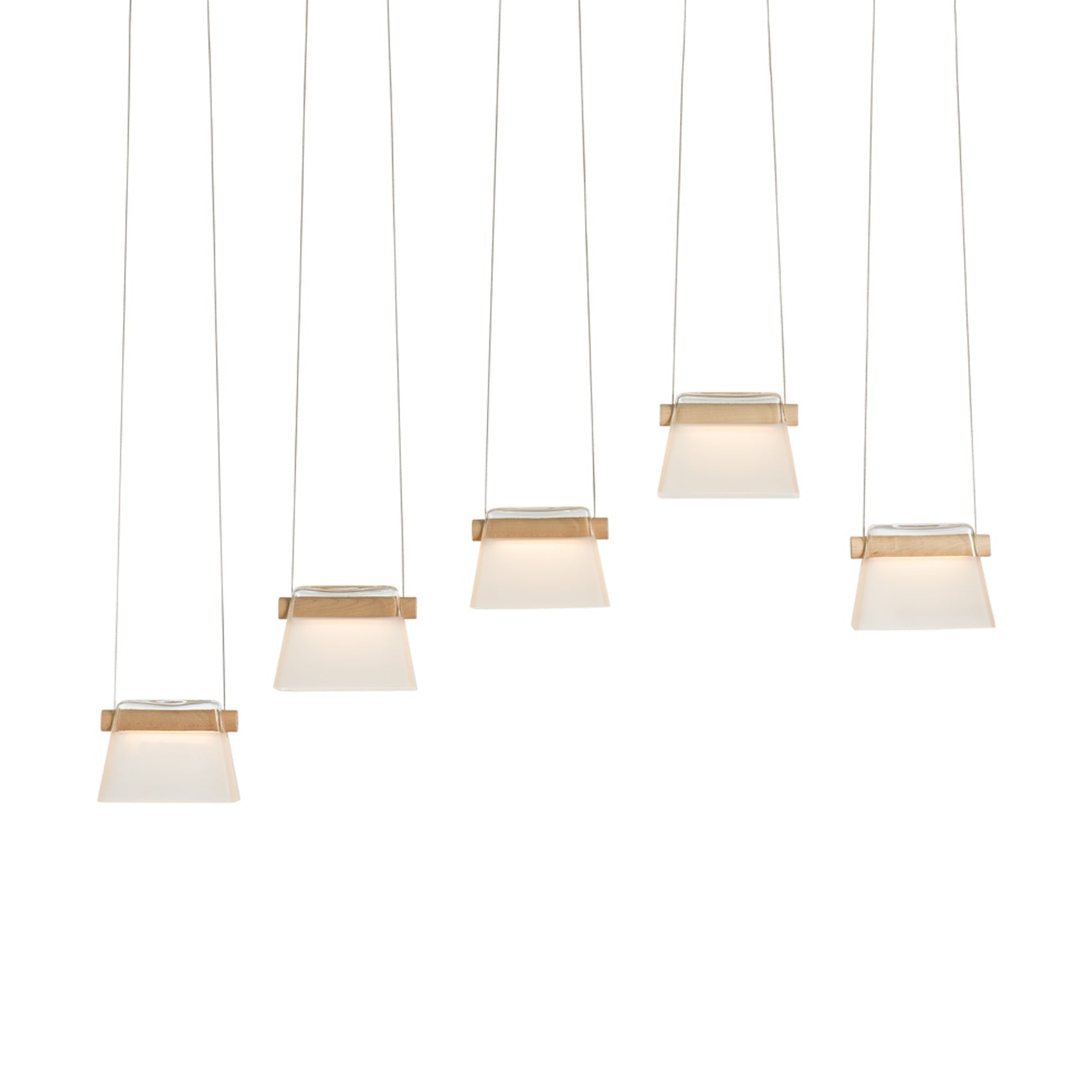 Cowbell LED Linear Pendant Light in Detail.