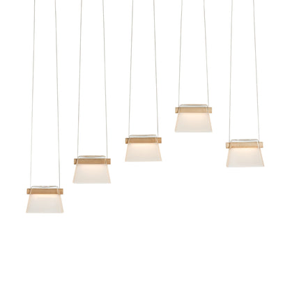 Cowbell LED Linear Pendant Light in Detail.