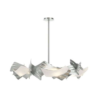 Crest Circular Pendant Light in Vintage Platinum.