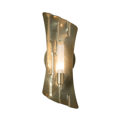 Crest Wall Light in Modern Brass.