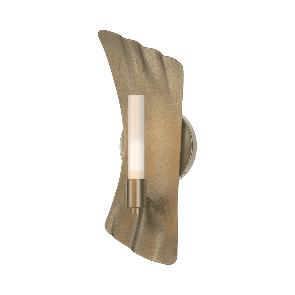 Crest Wall Light in Soft Gold.