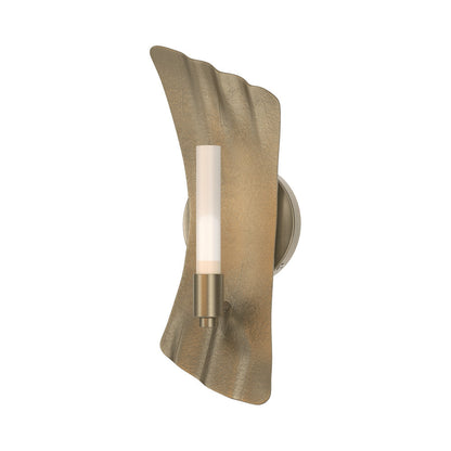 Crest Wall Light in Soft Gold.