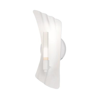 Crest Wall Light in White.