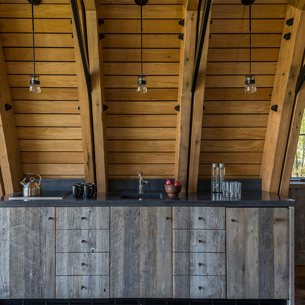 Cuff Mini Pendant Light in kitchen.