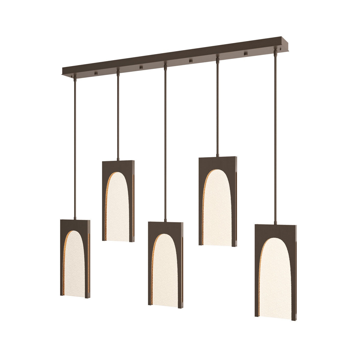 Cypress LED Linear Pendant Light in Bronze.
