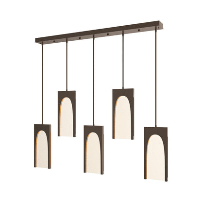 Cypress LED Linear Pendant Light in Bronze.