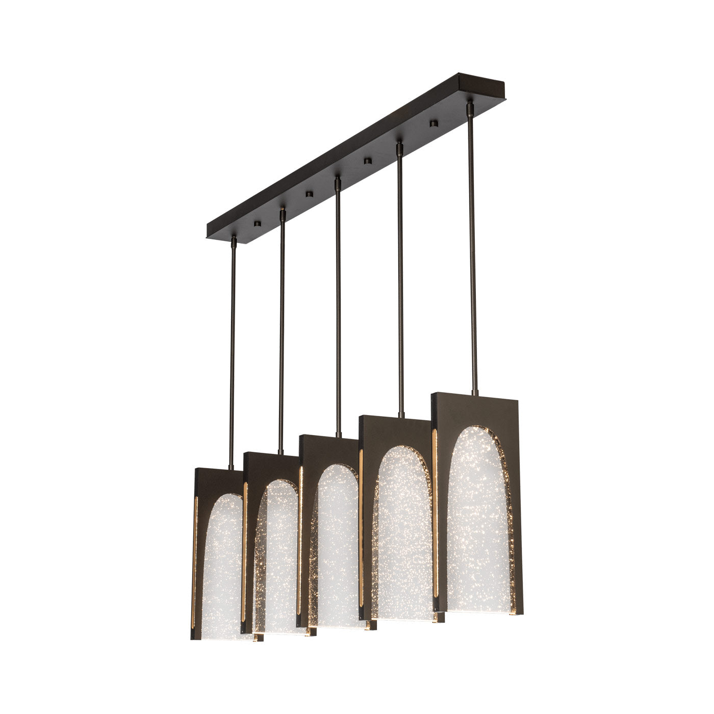 Cypress LED Linear Pendant Light in Oil Rubbed Bronze.