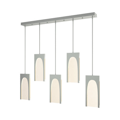 Cypress LED Linear Pendant Light in Vintage Platinum.