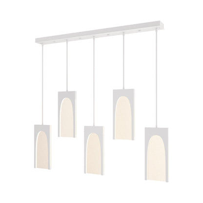 Cypress LED Linear Pendant Light in White.