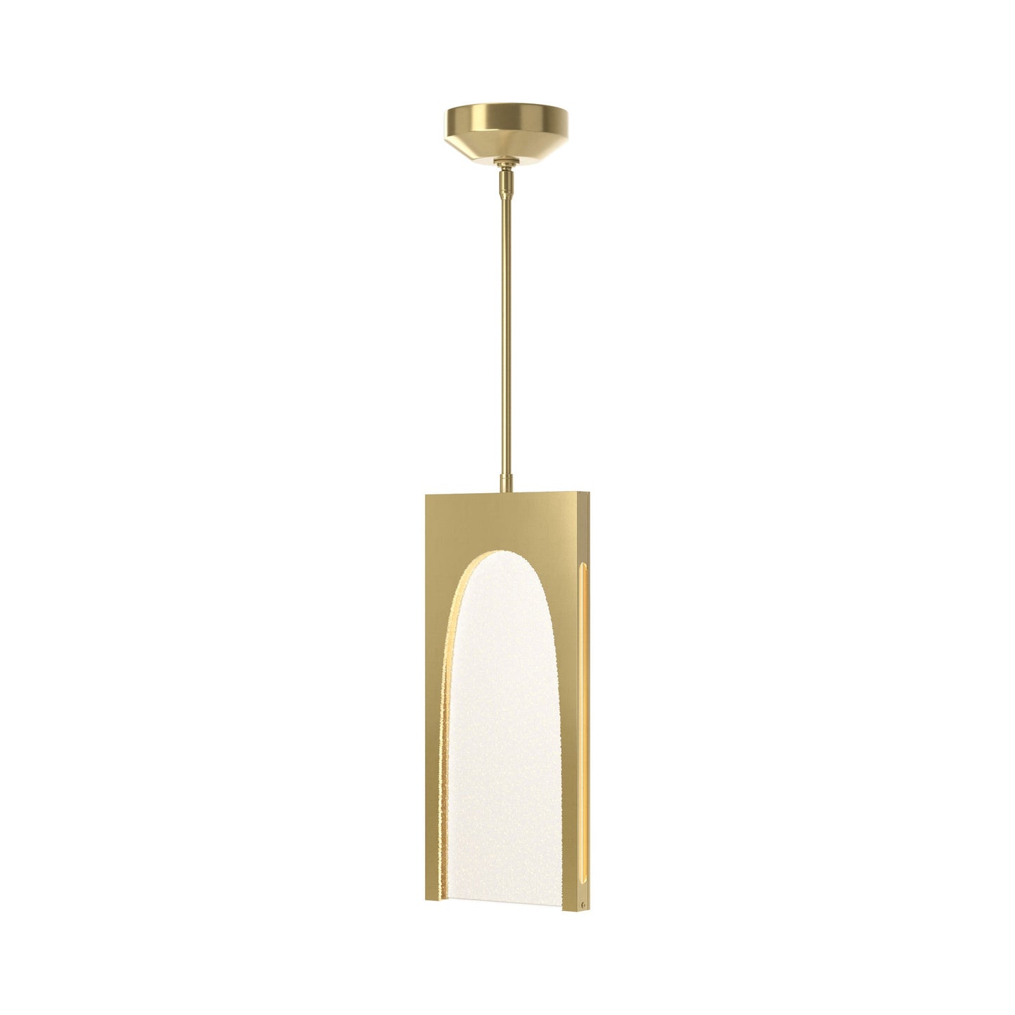 Cypress LED Pendant Light in Modern Brass.