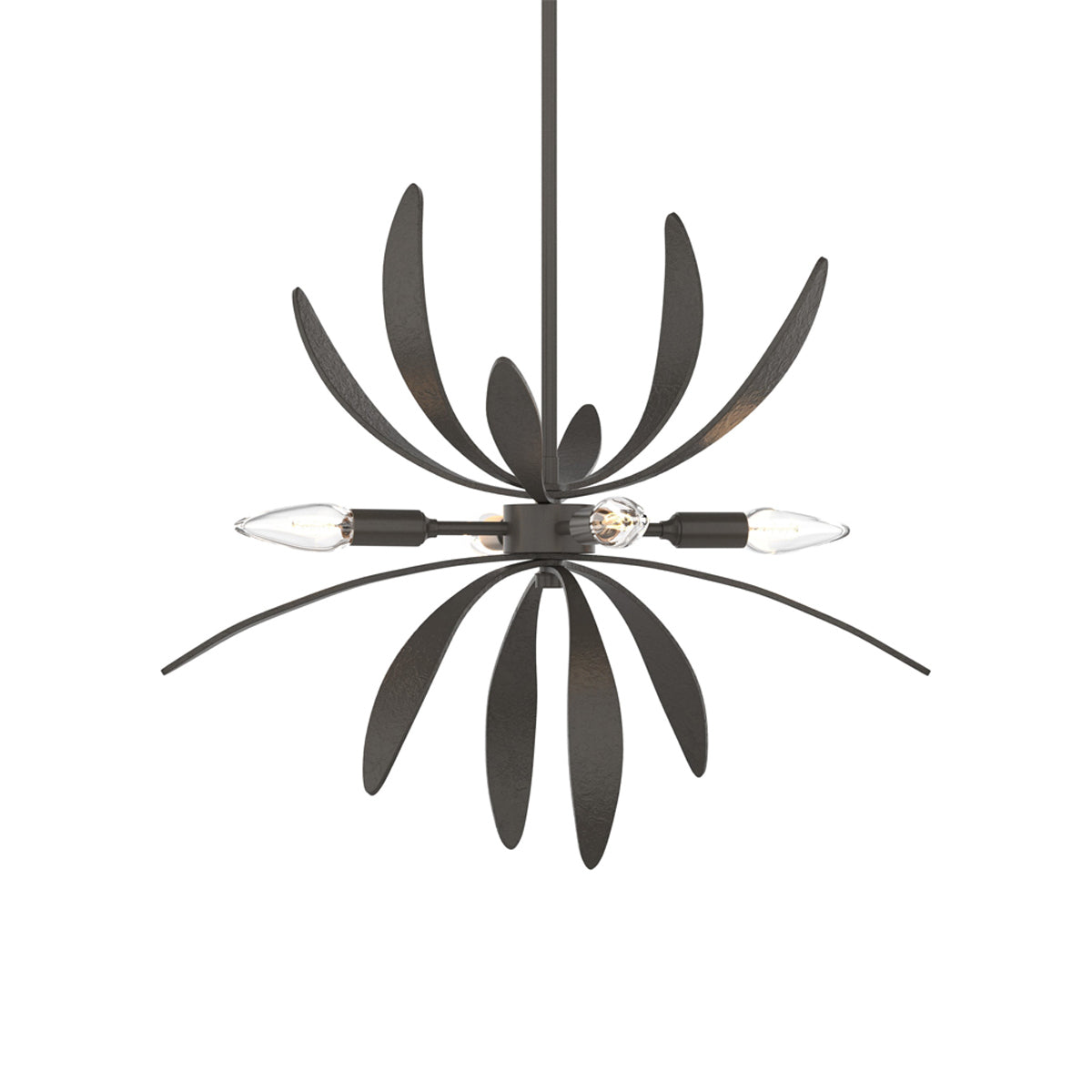 Dahlia Pendant Light in Dark Smoke.
