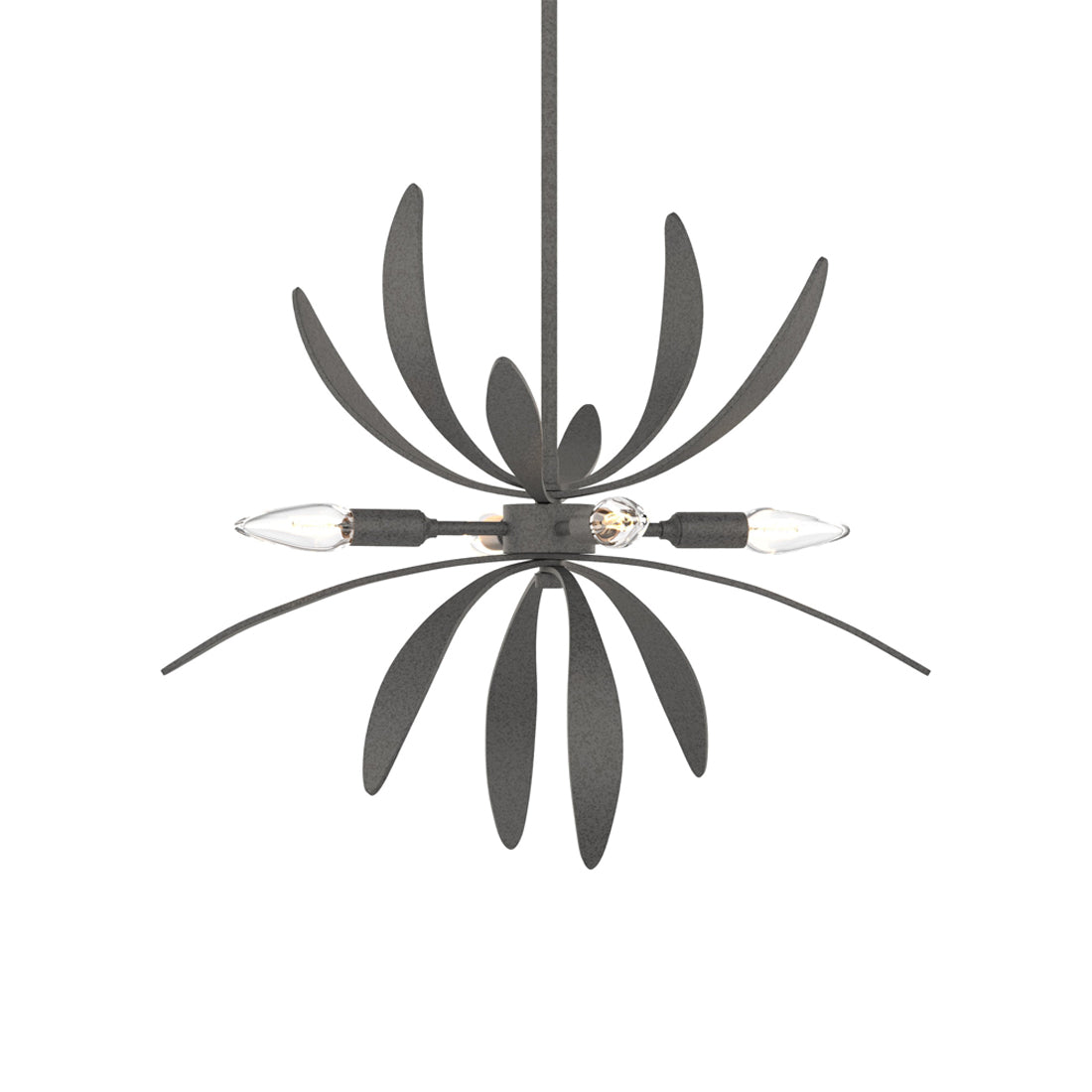 Dahlia Pendant Light in Natural Iron.