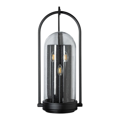 Davis Outdoor Wall Light in Coastal Black (28.5-Inch).