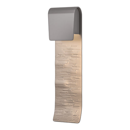 Element Outdoor Wall Light in Coastal Burnished Steel (30.5-Inch).