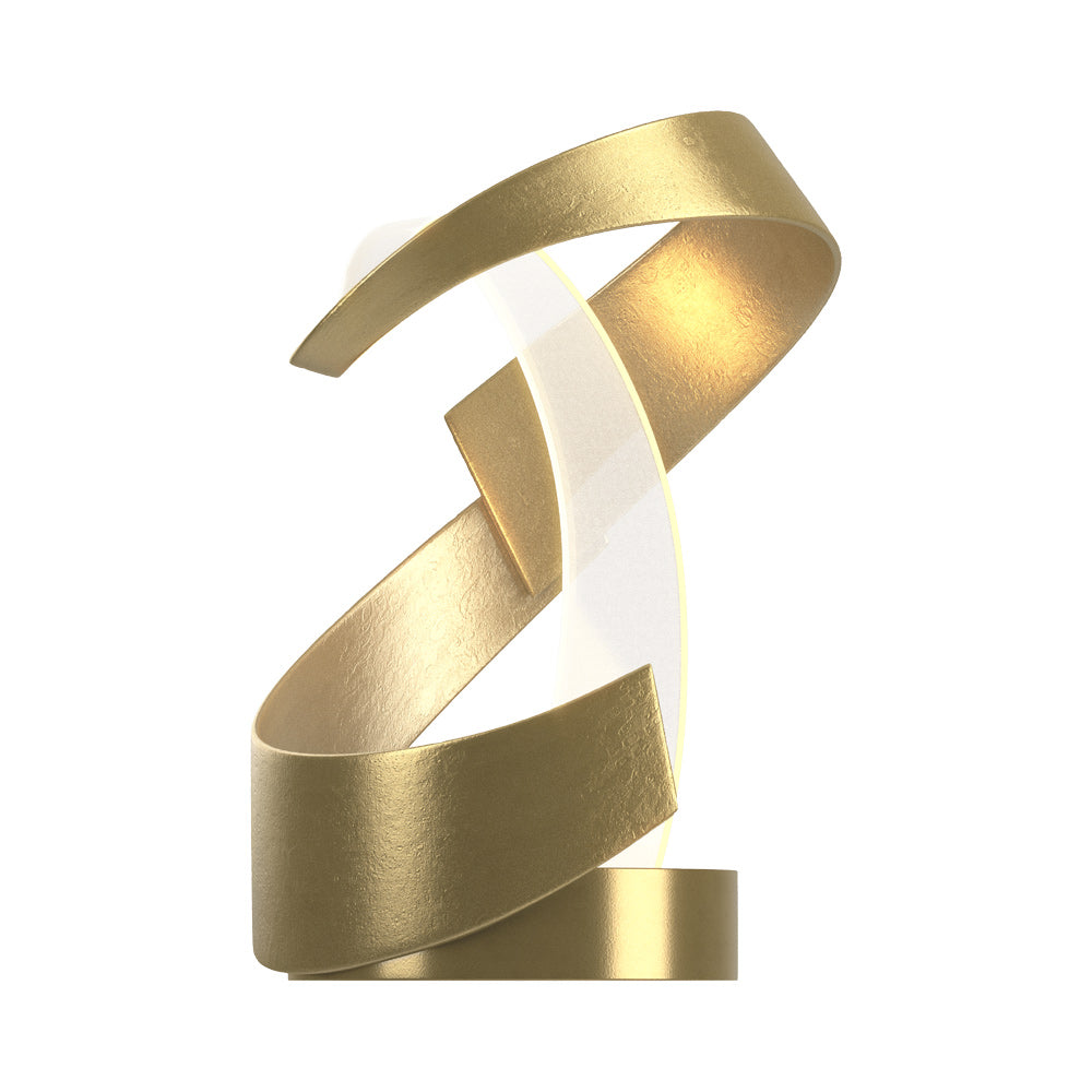 Encounter LED Table Lamp in Modern Brass.