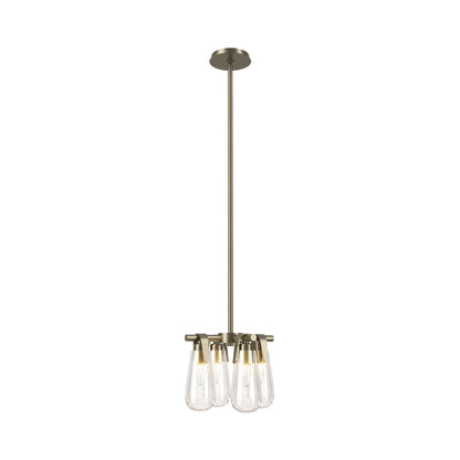 Eos Semi Flush Convertible Pendant Light in Soft Gold.