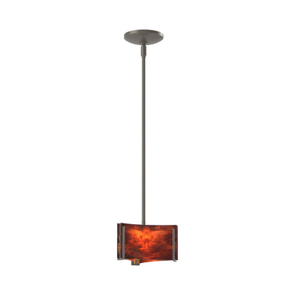 Exos Delta Pendant Light in Dark Smoke (Topaz Glass).