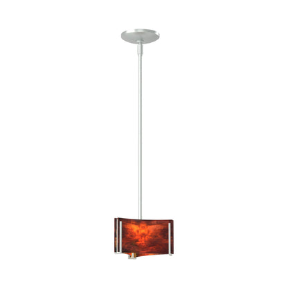 Exos Delta Pendant Light in Vintage Platinum (Topaz Glass).