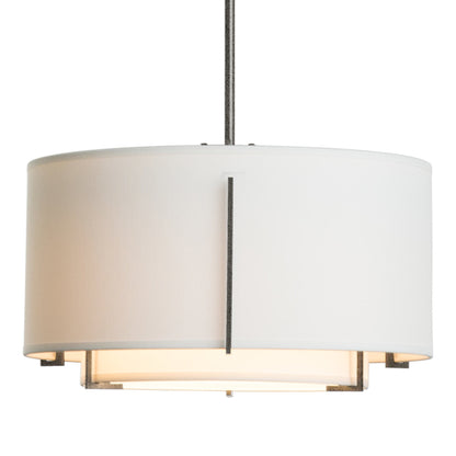 Exos Double Shade Pendant Light in Natural Iron (Large/Natural Anna).