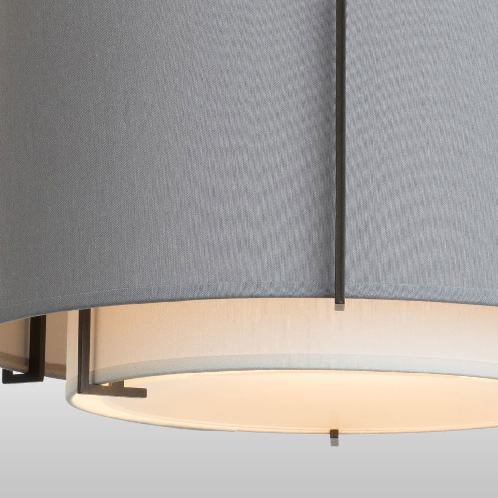 Exos Double Shade Semi Flush Mount Ceiling Light in Detail.