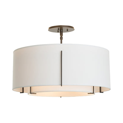 Exos Double Shade Semi Flush Mount Ceiling Light in Detail.