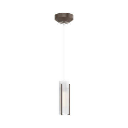 Exos Glass Low Voltage Mini Pendant Light in Bronze (Opal Glass).