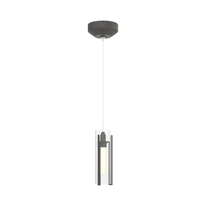Exos Glass Low Voltage Mini Pendant Light in Natural Iron (Clear Glass).