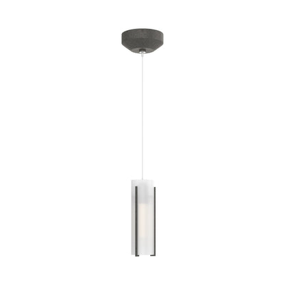 Exos Glass Low Voltage Mini Pendant Light in Natural Iron (Opal Glass).
