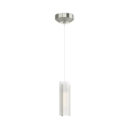 Exos Glass Low Voltage Mini Pendant Light in Sterling (Opal Glass).