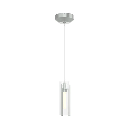 Exos Glass Low Voltage Mini Pendant Light in Vintage Platinum (Clear Glass).