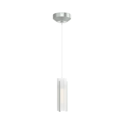 Exos Glass Low Voltage Mini Pendant Light in Vintage Platinum (Opal Glass).