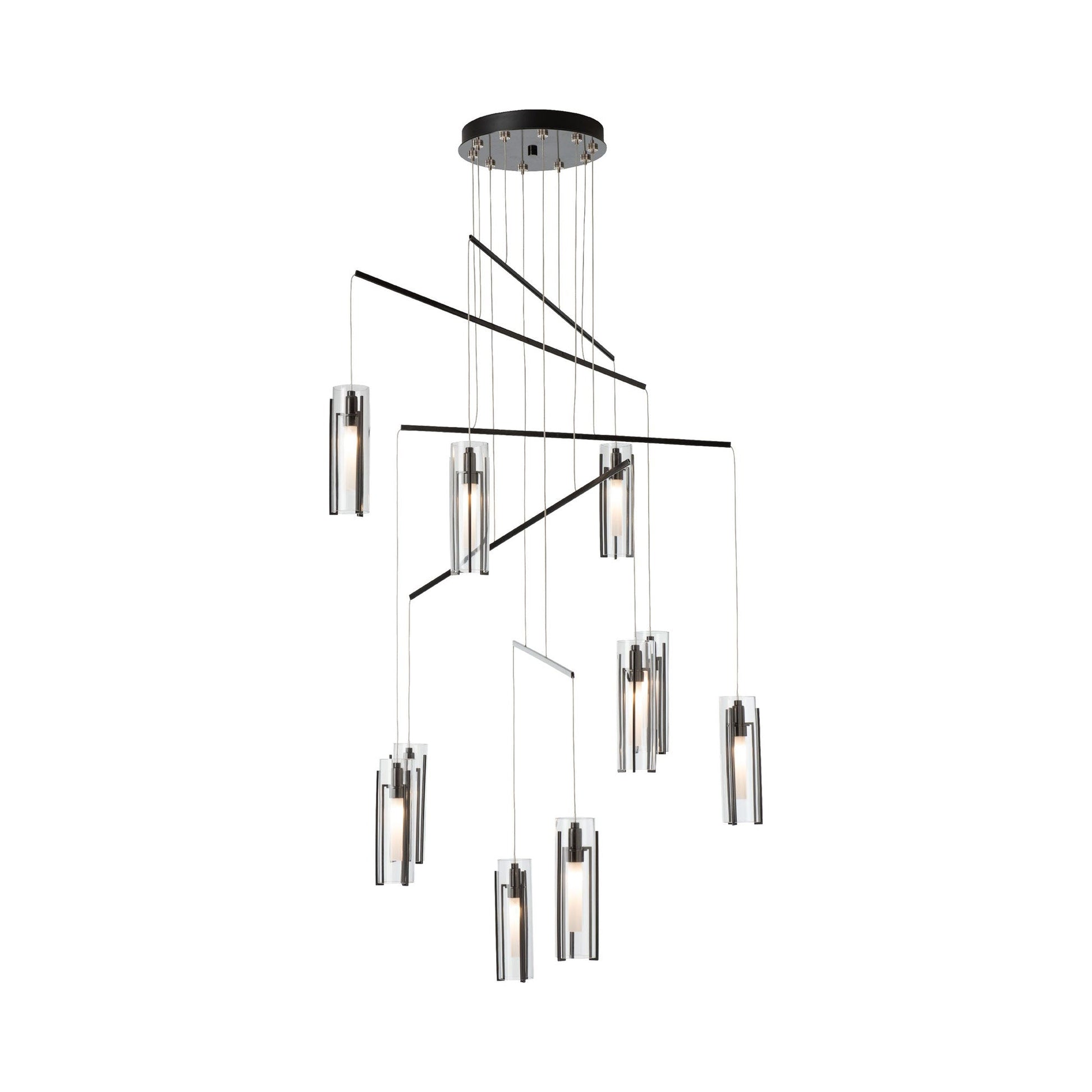 Exos Mobile Pendant Light in Ink/Clear Glass (Standard).