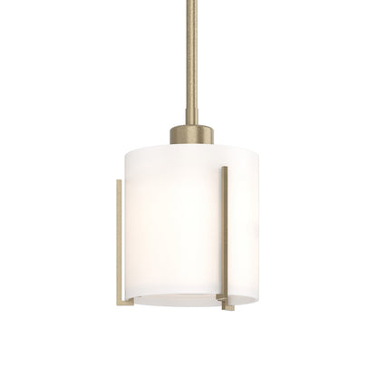 Exos Round Mini Pendant Light in Soft Gold (Small).