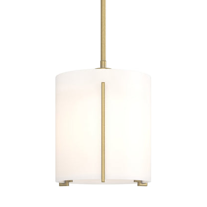 Exos Round Mini Pendant Light in Modern Brass (Large).