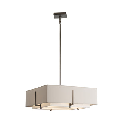 Exos Square Double Shade Pendant Light in Detail.
