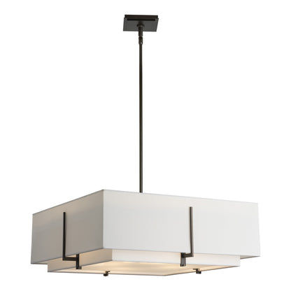 Exos Square Double Shade Pendant Light in Detail.