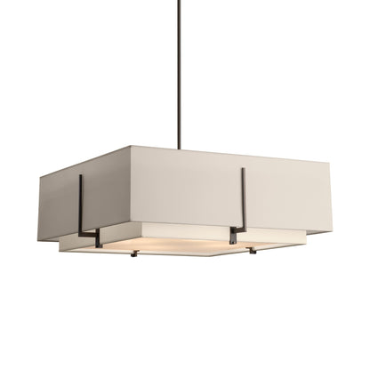Exos Square Double Shade Pendant Light in Detail.