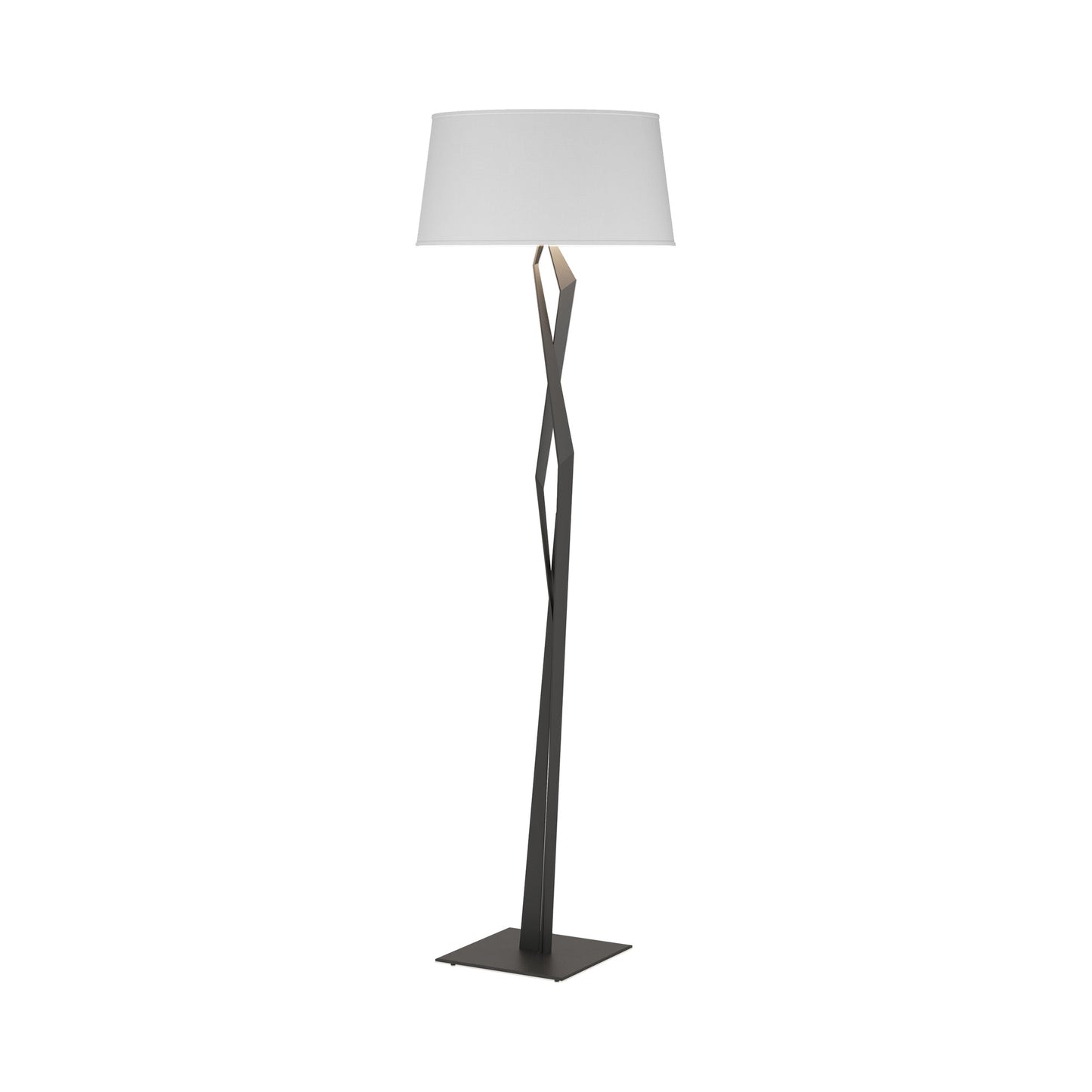 Facet Floor Lamp in Black (Natural Anna).