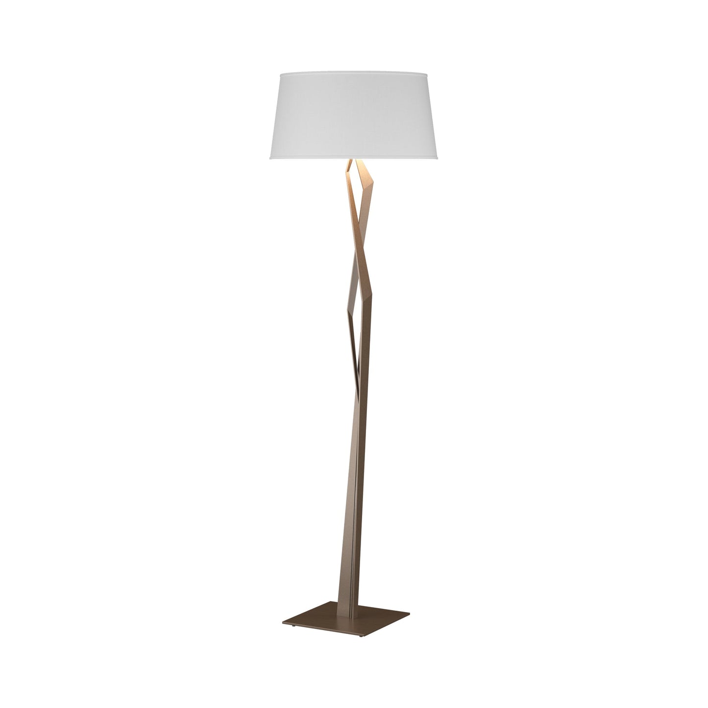 Facet Floor Lamp in Bronze (Natural Anna).