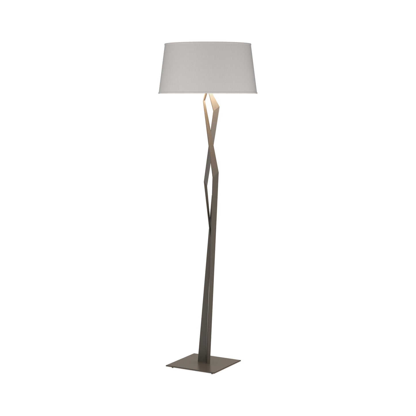 Facet Floor Lamp in Dark Smoke (Flax).
